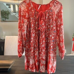 Free people tunic mini dress size small